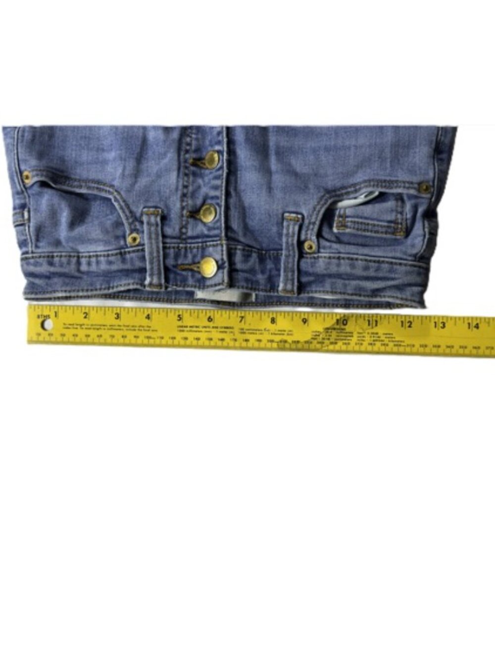 Universal Thread Women's Jeans, Denim Distressed High Rise Skinny, Button Fly - Picture 7 of 10